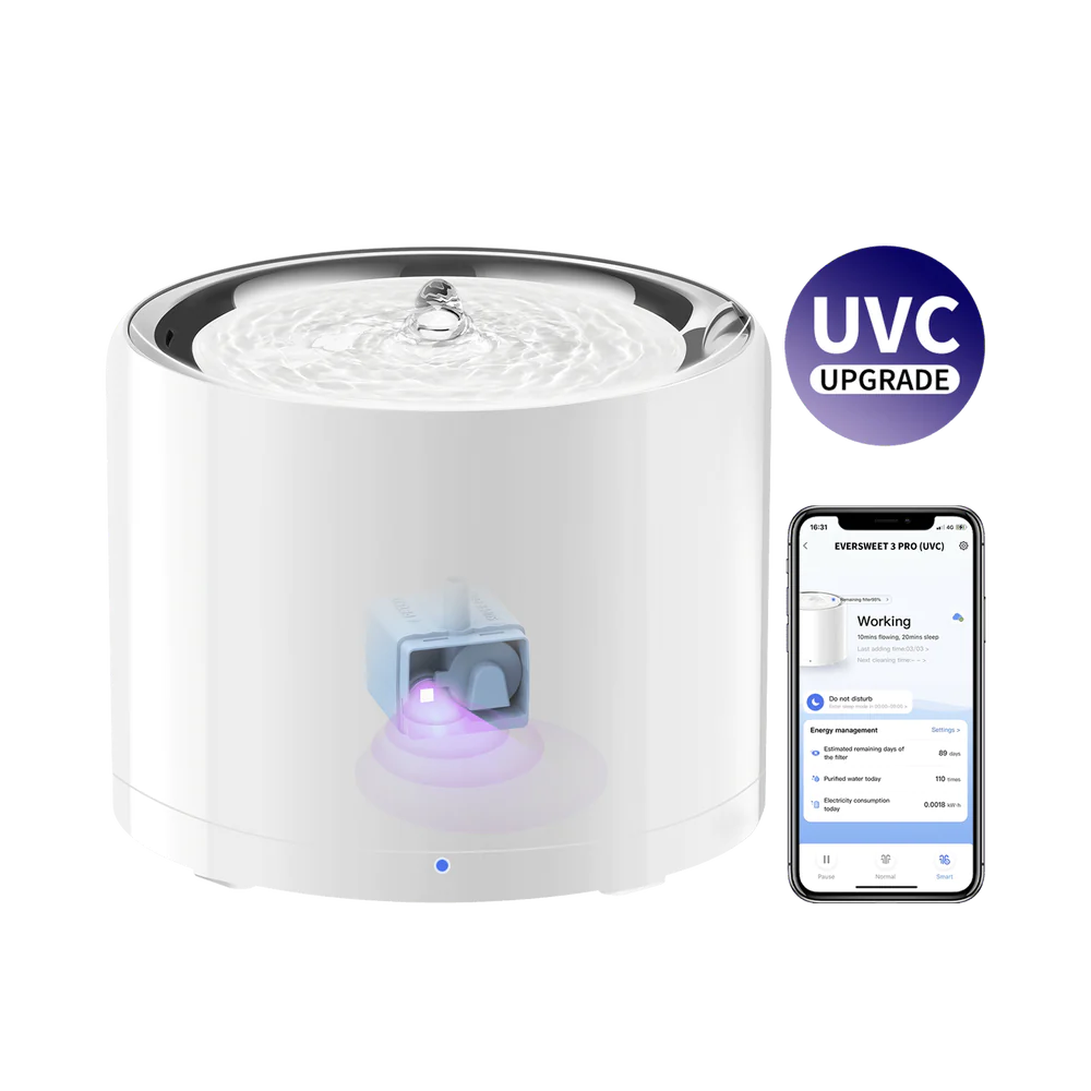 Eversweet 3 Pro (UVC) - Automatic Water Fountain