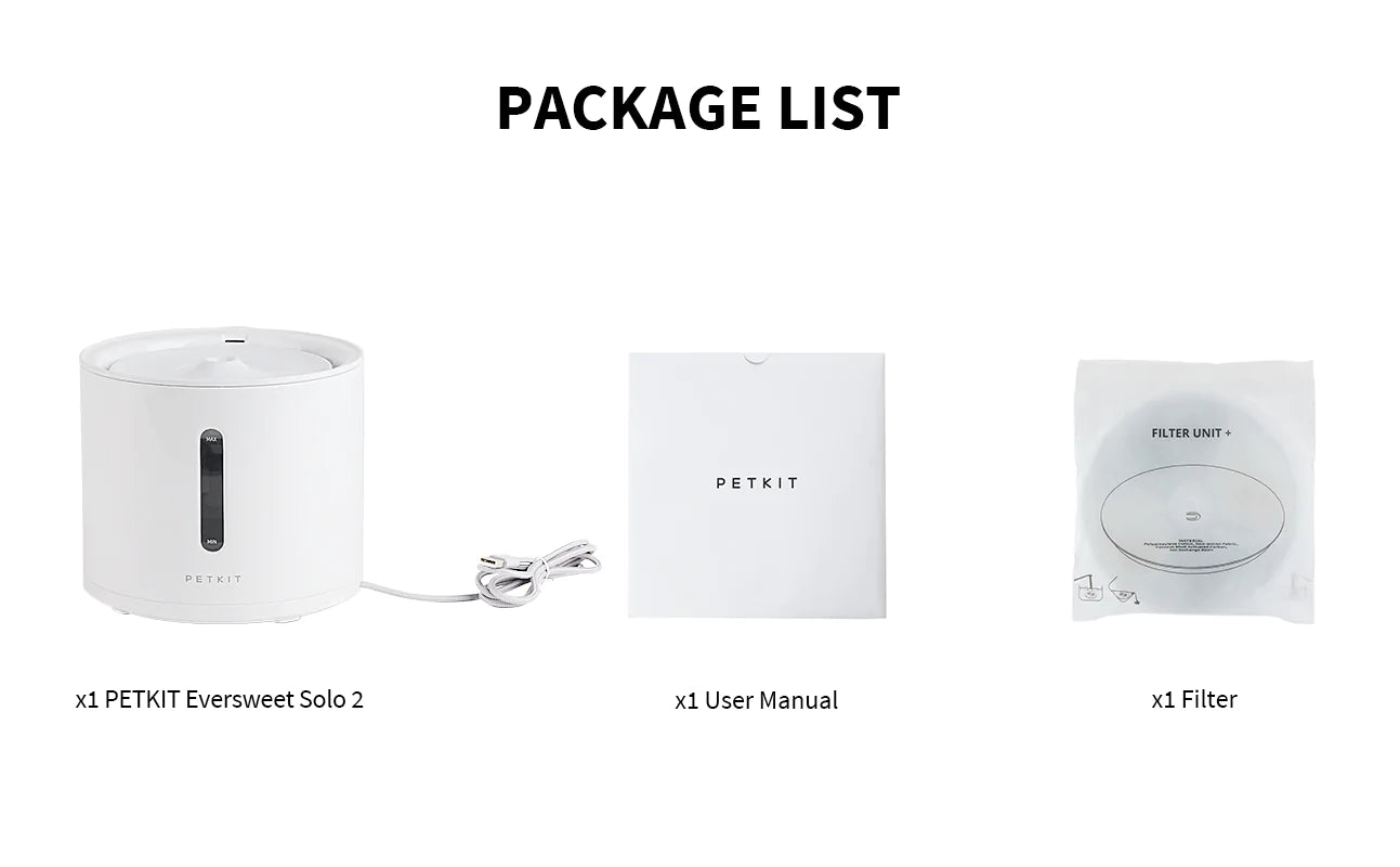 Eversweet Solo 2 Automatic Water Fountain Petkit Global Urban